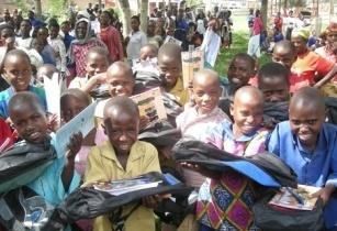 AidEx Education kits being distributed in Africa