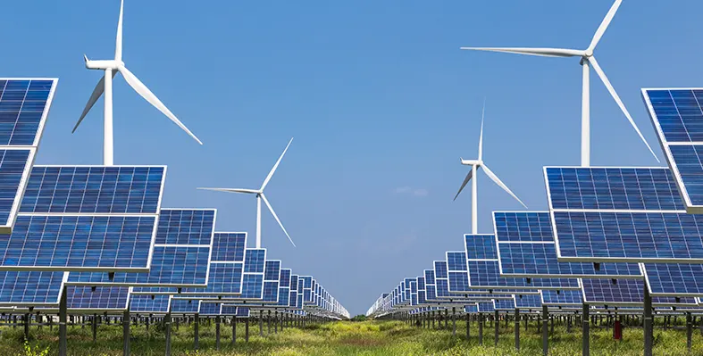 SWREL strengthens presence in Africa A_land_with_solar_panels_and_wind_turbines